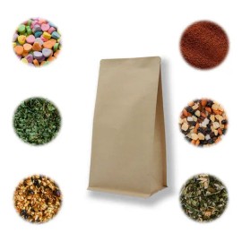 Bolsa Fondo Plano 454g - Papel Kraft - Sin Zipper                                                                                                     
