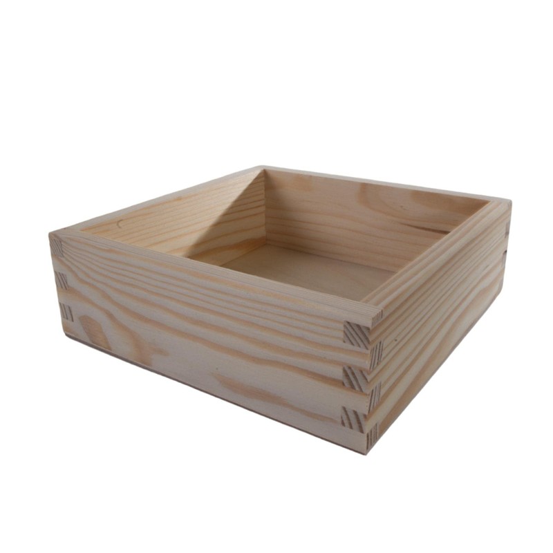 Square Wooden Open Display Presentation Box | 16 x 16