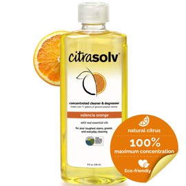 Citra Solv Citra Solv Concentrated Household Cleaner & Degreaser - Valencia Orange Scent - 8 Fl Oz, Safe, Effective, and Versatile Cleaning Solution, Natural Ingredients Non Toxic, Biodegradable, Made in USA