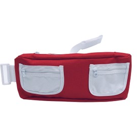 EMPOWER YOUR CHANGE Ostomy Active Guard | Ostomy Cover | Ostomy bag covers | Ostomy Swim Wrap (Red & White, L-XL 34-44)