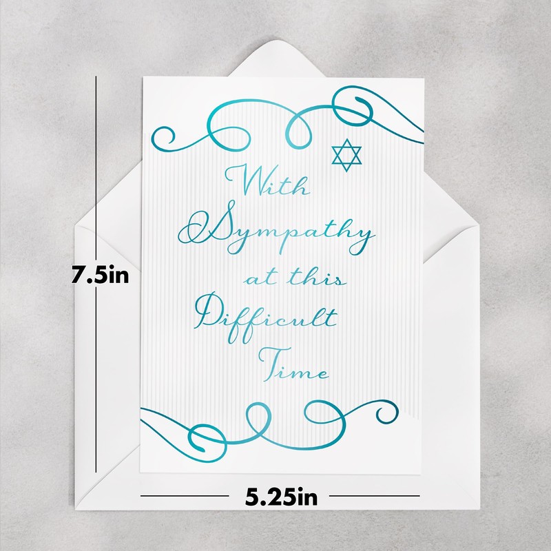 Designer Greetings, To Life! Jewish Sympathy Cards, “At This Difficult