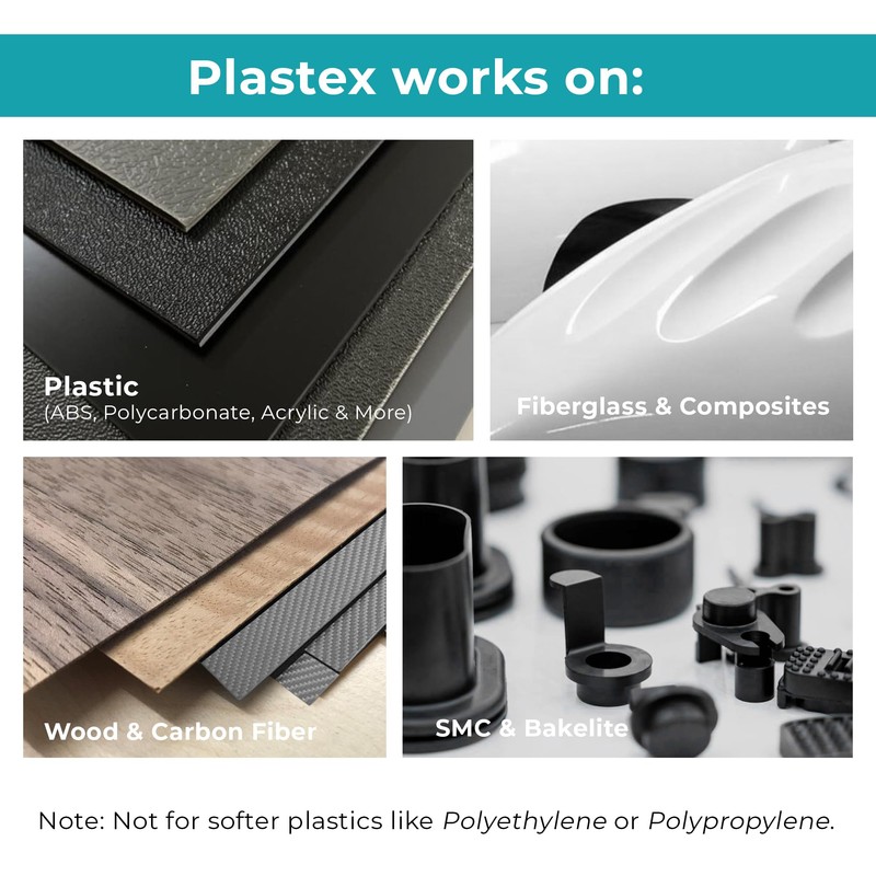 Plastex Plastic Repair Kits Fiber Repair Cloth (Approx. 1 SQ