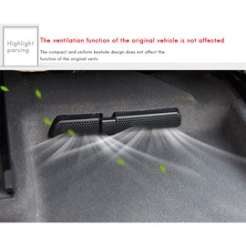ABS Car Under Seat Air Vent Cover for Tiguan Car 2 Pieces Rear Seat Air Conditioning Outlet Cover Grille