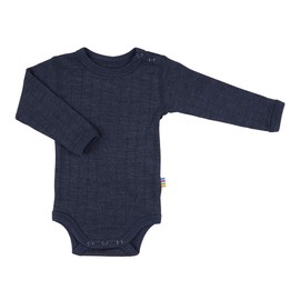 Joha Baby Bodysuit Long Sleeve Merino Wool/Silk, navy