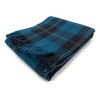 Tartan Travel Knee Throw Blanket 100% New Wool 172cm x
