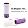 CASOMAN 1/2-Inch Drive x 22mm Non-Marring Impact Lug Nut Socket,