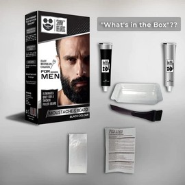 SHINY BEARDS- Beard Dye For Men- BLACK Colour- Eliminates Grey- UK Trusted Brand