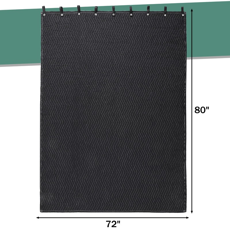 MABOZOO Studio Sound Blanket, Large Soundproof Blanket with Grommets, Heavy