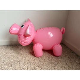 Unbranded 12.5" Tall Inflatable Pig BRAND NEW Blow Up Pig
