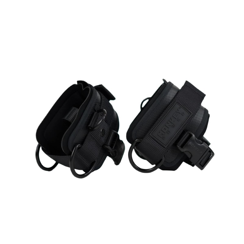 Monkey Power GRILLETES Polainas Ultra para POLEA Gym (Negro Ultra)