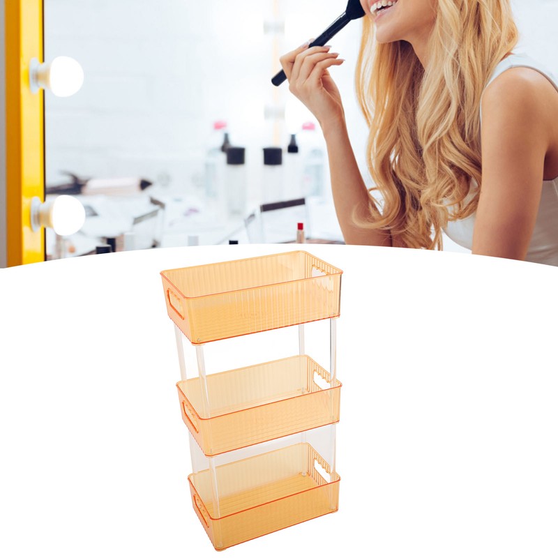 Acrylic Bathroom Storage Rack 3 Tiers Bathroom Counter Organizer Countertop
