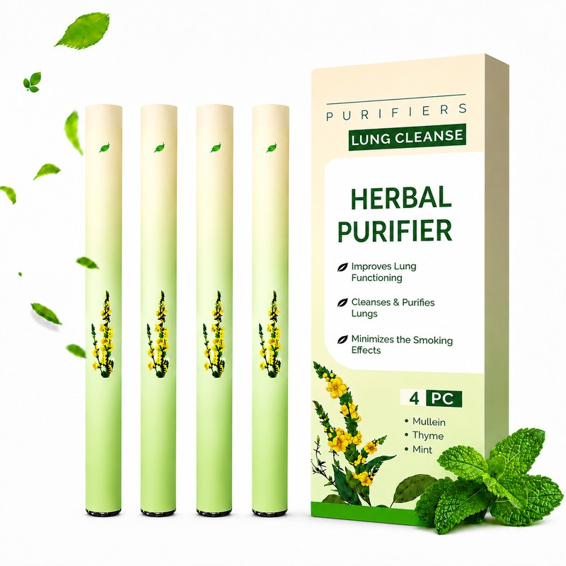 Lung Cleansing, Mullein Herbal Diffuser Pen, Non Electric Herbal Purifier,