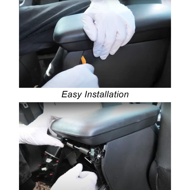 Qnbes Central Console Armrest Storage Lid Cover Fit for Toyota