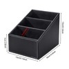 MoonSing Tv Remote Control Holder Organizer Box with 3 Compartment,