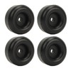 4PCS 2.5inch Trailer Ramp Door Rubber Bumper Round with Hole