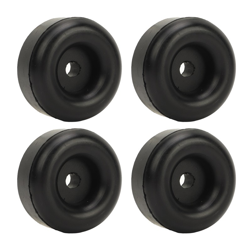 4PCS 2.5inch Trailer Ramp Door Rubber Bumper Round with Hole