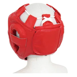 ISAMI BX-90 Taisamai PU Head Guard //Isami Headgear Protector Kids Chin Guard Boxing Kickboxing Sparring (Medium, Blue (Blue)