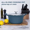 CorningWare QuickHeat 5.5-QT Cast Aluminum Dutch Oven With Lid &