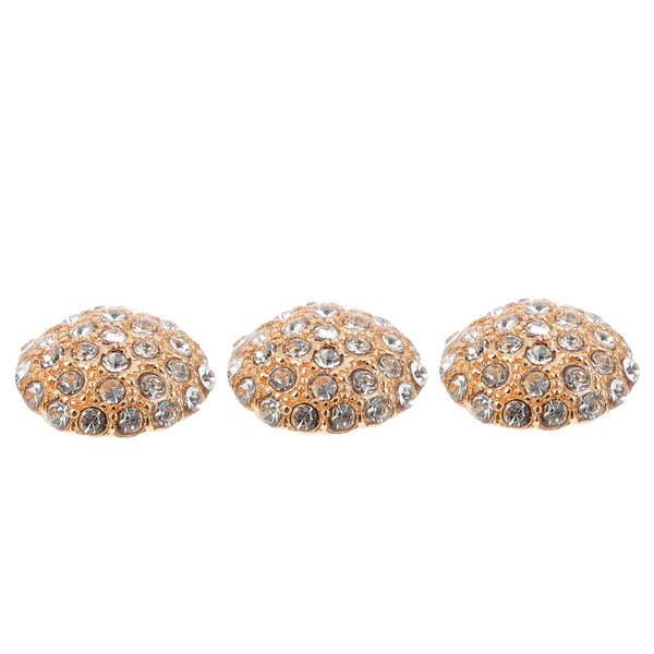 DOITOOL 3pcs Rhinestone Sewing Buttons Decorative Upholstery Buttons for Crafts
