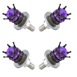 Lunsom License Plate Screws Kit, License Plate Screws Fastener Bling Mounting License Plate Bolts Compatible with Car Motorcycle,Purple