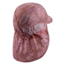 Sterntaler Peaked Cap with Neck Protection Batik Unisex Children's Hat in Cool Batik Look – Unisex Peaked Cap Children with Neck Protection, rosewood