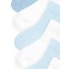 NEXT Ribbed Socks Set of 7, White/Blue, 6 - 12