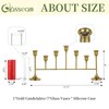Bud Vases with Candle Holders: Glasseam 7Pcs Small Vase &
