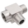 Yoebor Stainless Steel 304 Pipe Fitting Female Run Tee, 3/8"