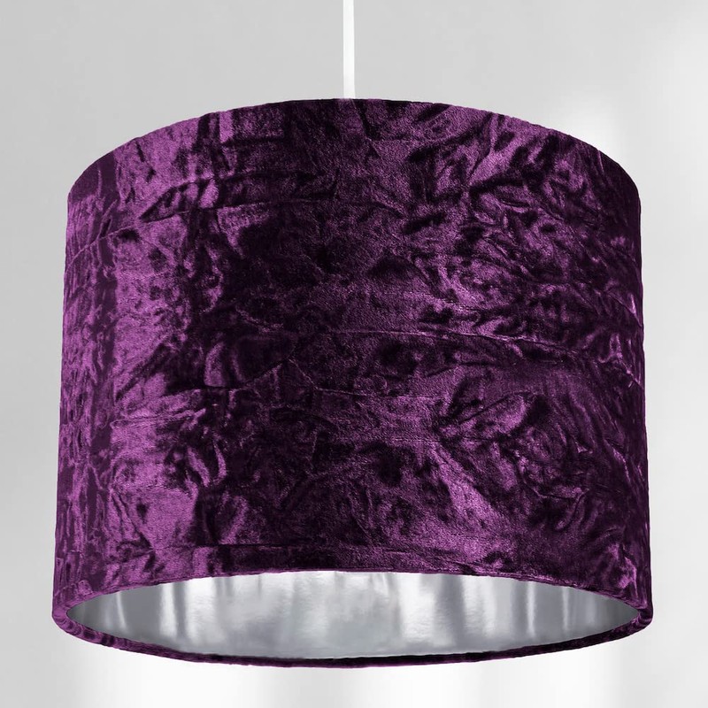 Modern and On-Trend Vivid Purple Crushed Velvet Fabric 10" Table