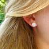 CERSLIMO Multi Colors fire Opal Stud Earrings Birthstone Earrings For