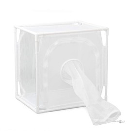 RESTCLOUD Monarch Butterfly Habitat Cage, Outdoor Insect Mesh Cage Terrarium 16" x 12" x 16"