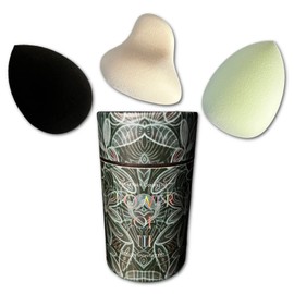 Unearthly Cosmetics Esponja de belleza sin látex, trío The Power of III