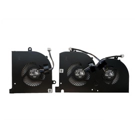 Siakoocty New CPU + GPU Cooling Fan Replacement for MSI GS75 P75 WS75 MS-17G1 MS-17G2 MS-17G3 P/N: BS5005HS-U3I BS5005HS-U3J MS-17G1-G-CW, MSI GS75 Fan
