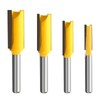 Yueqing Zhongji 4PCS Flush Trim Router Bit Set, 1/4" Shank,