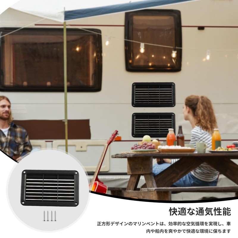 RV Trailer Air Vent Cover Replacement Louvered Vent Cover for