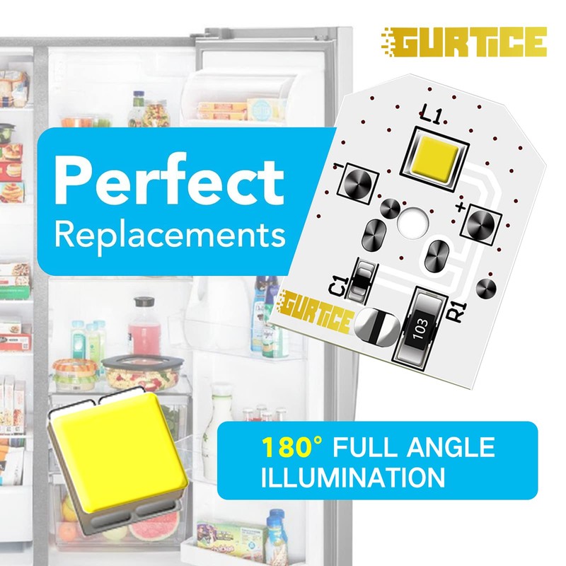 Upgraded 8 PCS WR55X11132 WR55X25754 GE Refrigerator LED Light Bulb