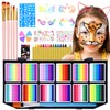 Professional 65 Colors Face Painting Kit for Kids & Adults,