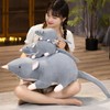 Plush Mouse Toy Funny High Simulation Gray Stuffed Mouse Animal