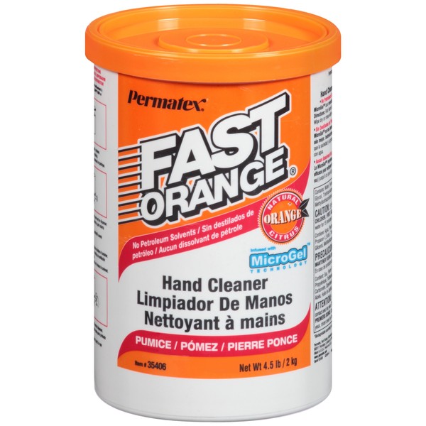 Permatex 35406 Fast Orange Pumice Cream Hand Cleaner, 4.5 lbs