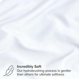 Bare Home Microfibre Pillowcase Set - Standard Size - 2 Pack Pillow Cases - Soft Brushed Microfibre - Pillow Covers (50x75 cm, White)