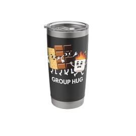 Smores Camping Funny Marshmallow Chocolate Graham Cracker Stainless Steel Insulated Tumbler