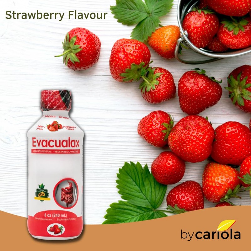 EVACUALAX Senna Liquid Laxative for Adults & Kids - Strawberry