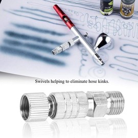 Airbrush Quick Disconnect Coupler Release Fitting Adapter, 1/8" M-F Air Horse Quick Connecter