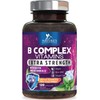 B Complex Vitamins Capsules - Super Complete B-Complex with Vitamin