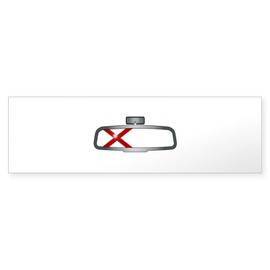 CafePress Driving Through Alabama 10"x3" Rectangle Vinyl Bumper Sticker Car Decal