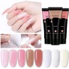 Gel Nails Set Nail Gel Set with Nail File Brush