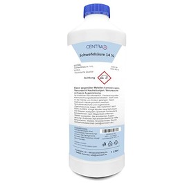 Centra24 Sulphuric Acid 14% 1 Litre Can Also Be Used As PH Minus Inorganic pH Reducer PH Corrector Laboratory Experiment