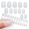 NTIP-003 Nail Tips, Short Ballerina, 240 Pieces, 12 Sizes, Short