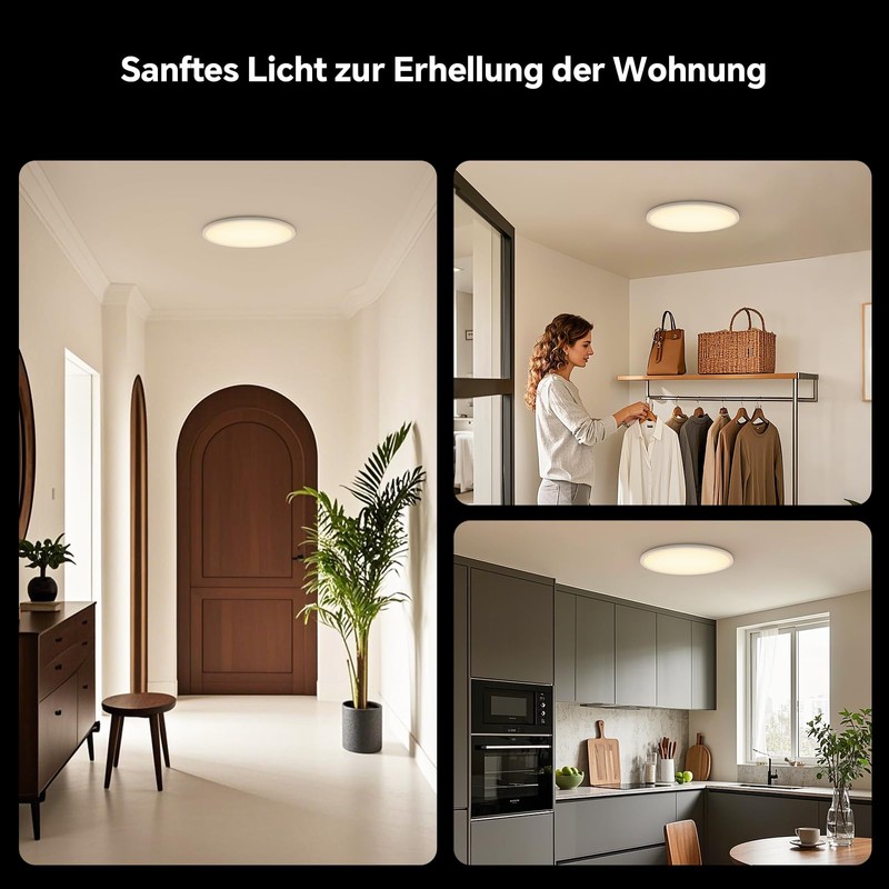 BAYHT LED Ceiling Light Flat 30 x 30 cm 21