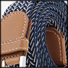 White Fang BT472 Braided Belt, Gold, Casual, No Holes, Simple,
